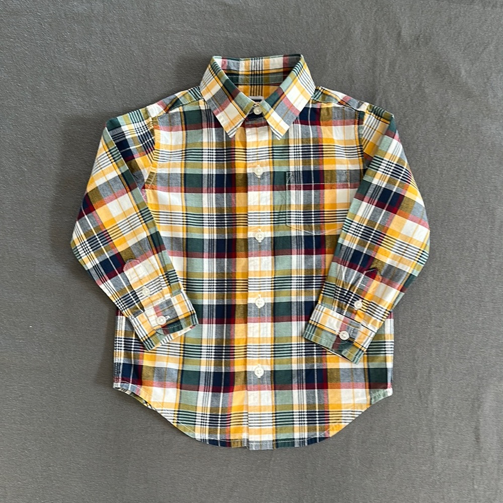 Janie and Jack plaid shirt
